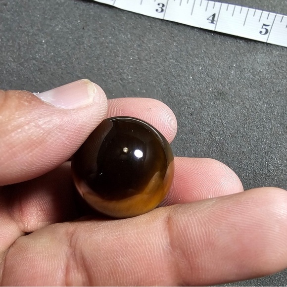 Large Tiger's Eye Sphere Ball Orb Marble 25mm - Picture 6 of 7